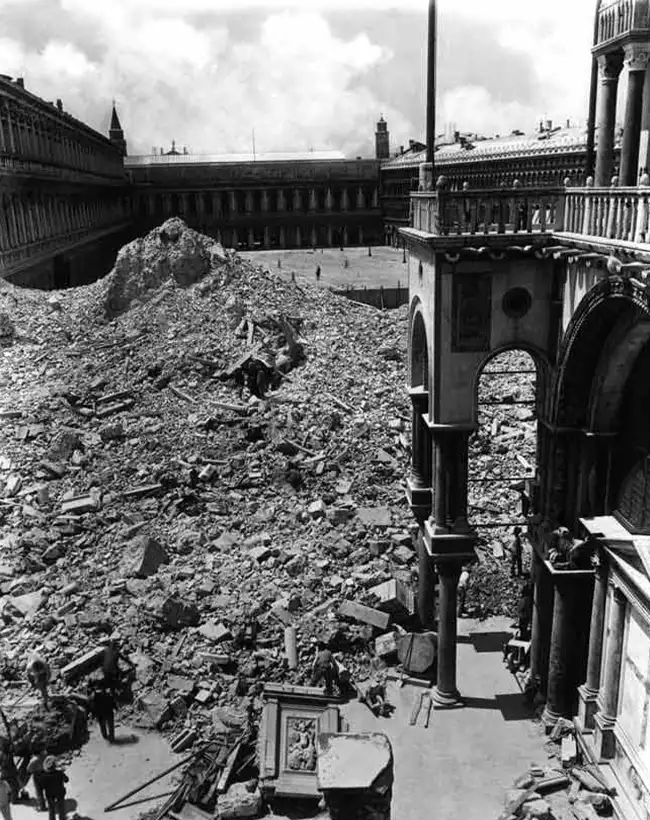 crollo campanile san marco davide dall'asta venezia 1902 tragedia crollo campanile san marco davide dall'asta venezia 1902 tragedia